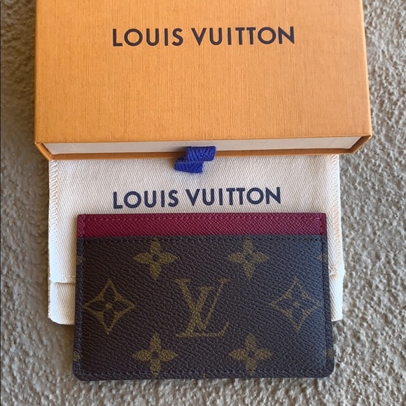 ❌SOLD❌ LOUIS VUITTON CARD HOLDER FUCHSIA - Picture 1 of 4